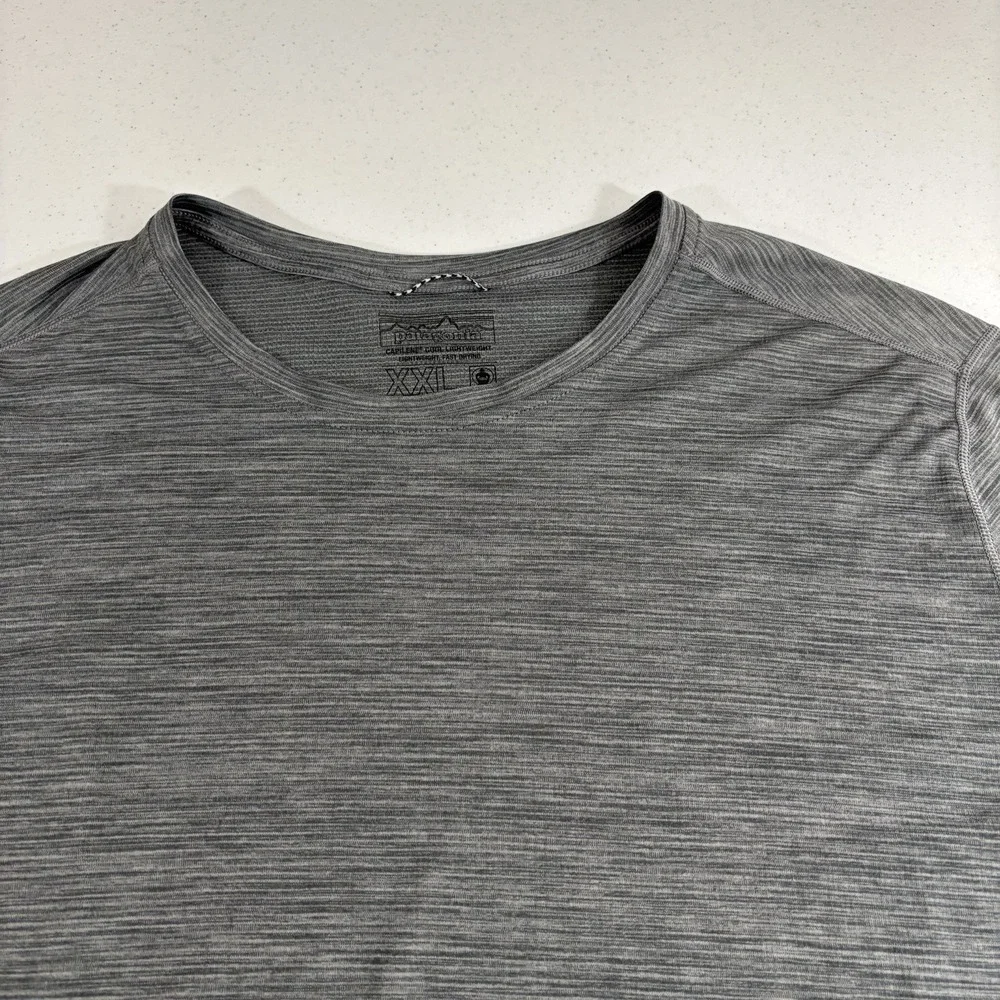 Patagonia Capilene Cool L/S Shirt Mens XXL Grey Lightweight Fast Dry Run Hiking